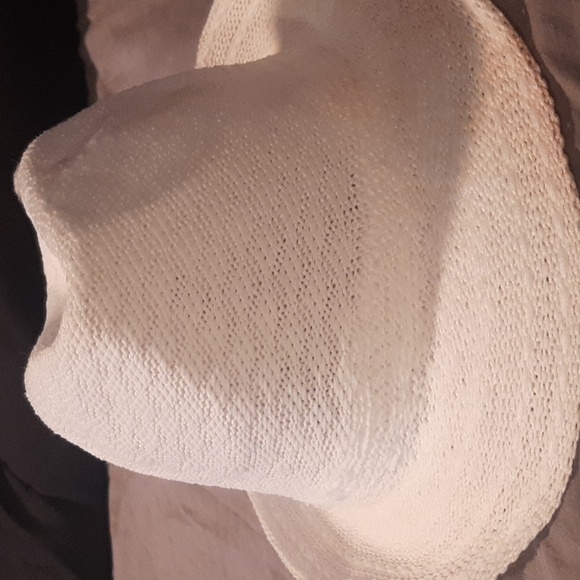 Woven Cuban Style Fedora Hat Cloud Off-White 52 cm - Picture 6 of 10